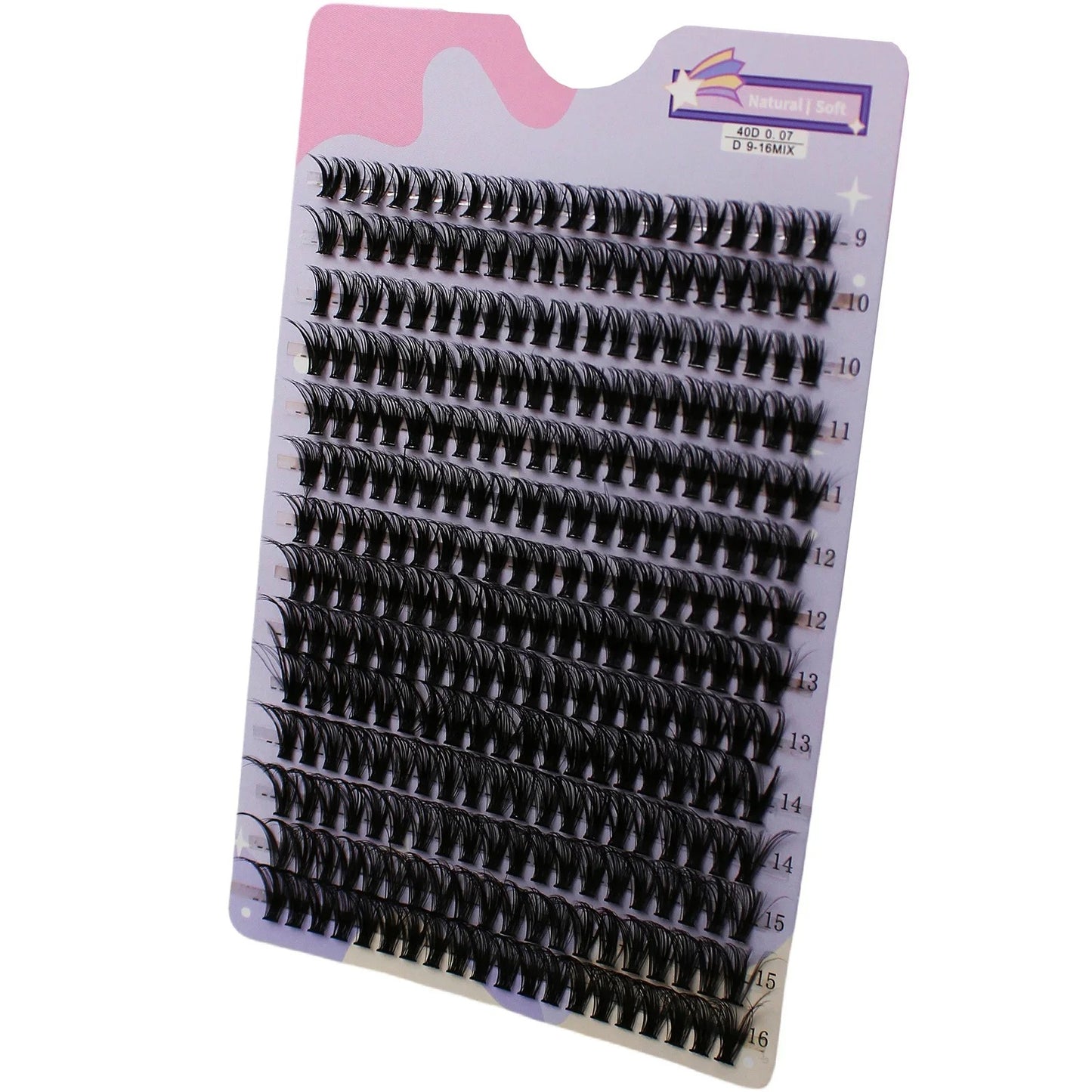280 Clusters Lashes Extension Natural Thick