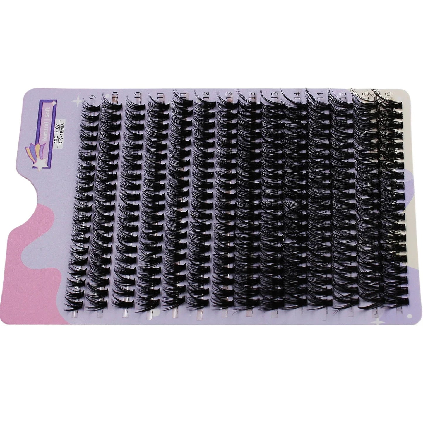 280 Clusters Lashes Extension Natural Thick