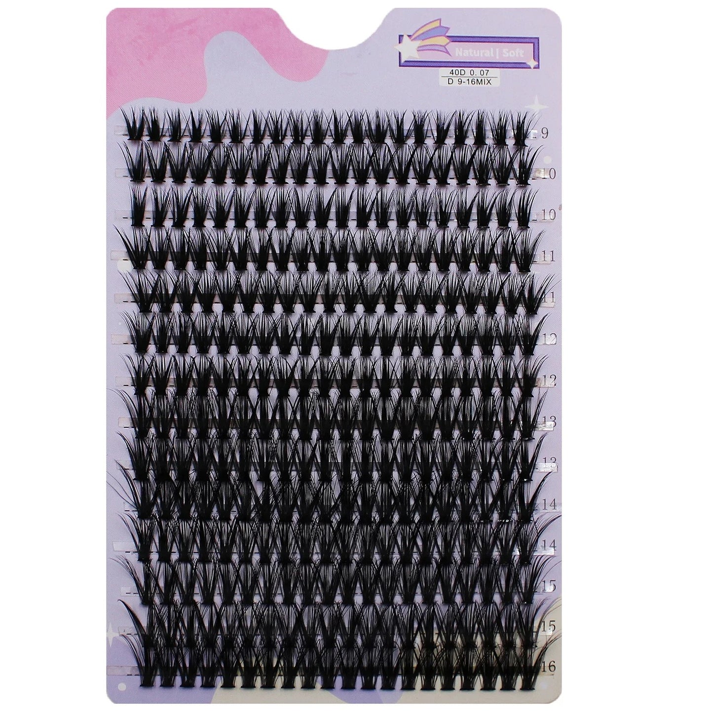 280 Clusters Lashes Extension Natural Thick