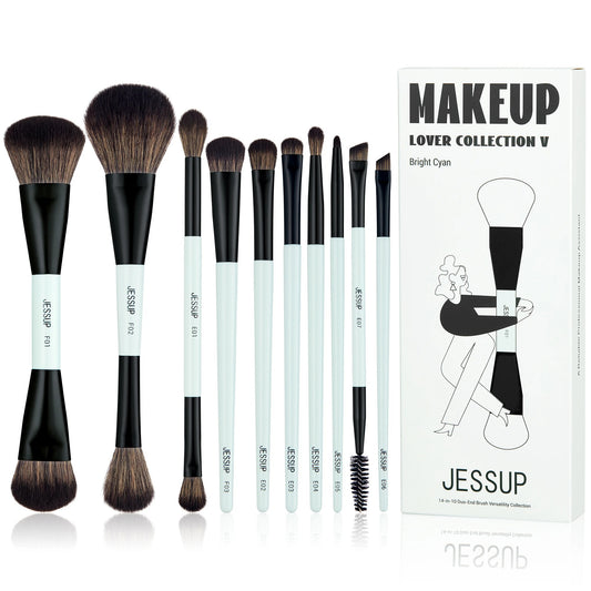 Jessup Makeup Brushes Set 10PCS